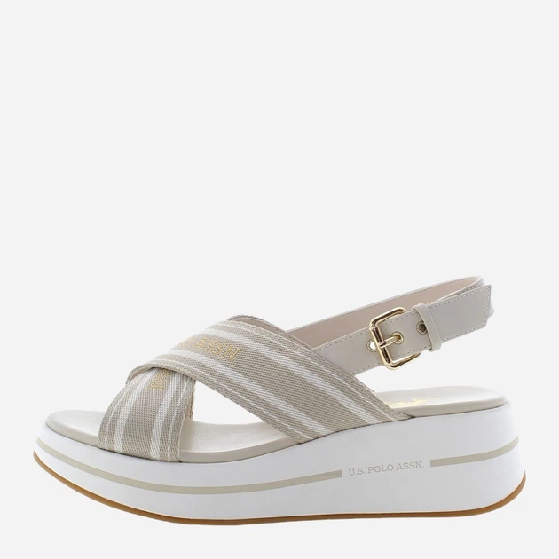 Жіночі сандалії U.S. Polo Assn uspglory008w-lbe 39 Пісочні (8055197451397) - зображення 4