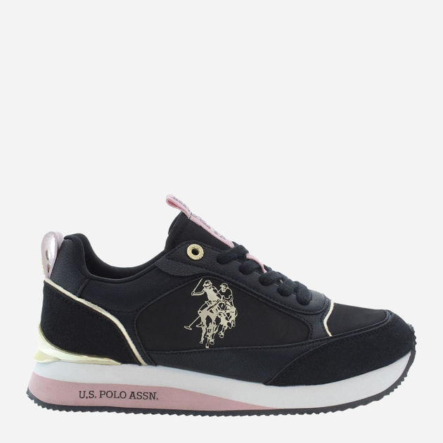 Buty sportowe damskie do kostki U.S. Polo Assn uspfrisby004w-blk 37 Czarne (8055197449783) - obraz 1