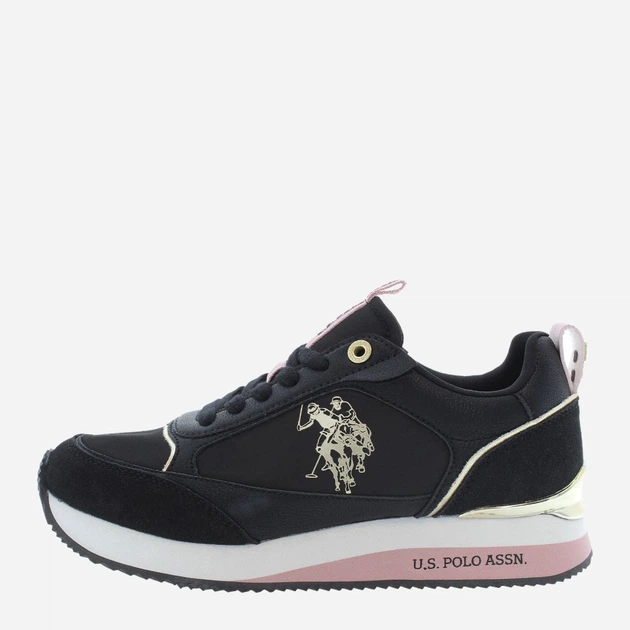 Buty sportowe damskie U.S. Polo Assn uspfrisby004w-blk 40 Czarne (8055197449813) - obraz 3