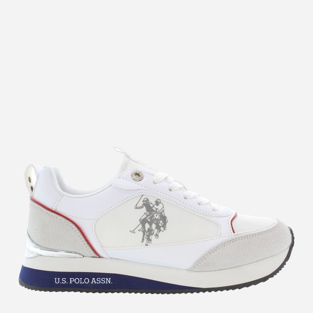 Жіночі кросівки U.S. Polo Assn uspfrisby004w-whi 39 Білі (8055197449721) - зображення 1