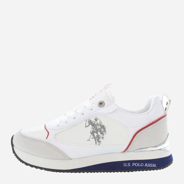 Buty sportowe damskie U.S. Polo Assn uspfrisby004w-whi 38 Białe (8055197449714) - obraz 3