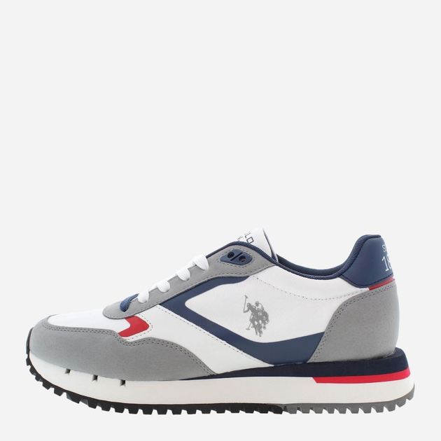 Чоловічі снікери U.S. Polo Assn uspjustin001m-whi 45 29.5 см Різнокольорові (8055197454220) - зображення 3