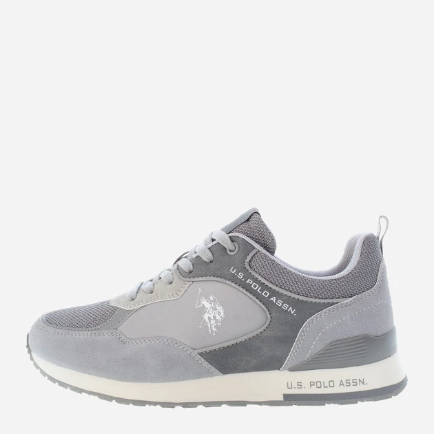 Sneakersy męskie U.S. Polo Assn usptabry007m-gry 44 Szare (8055197478653) - obraz 3