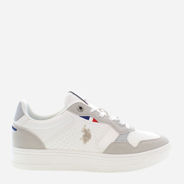 Чоловічі кеди низькі U.S. Polo Assn uspkosmo001m-whi 45 Білі (8055197488263) - зображення 1