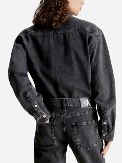 Koszula męska jeansowa Calvin Klein Jeans ckj30j3245811by L Czarna (8720108955201) - obraz 2