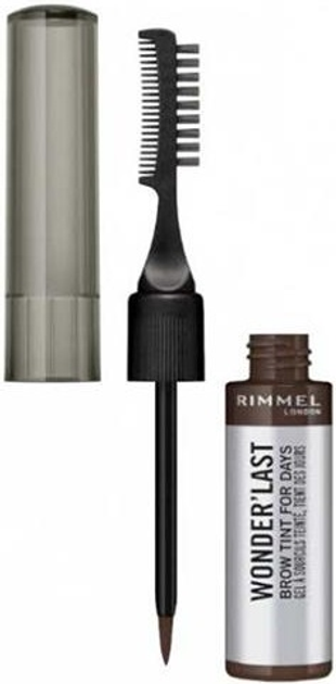 Rimmel Wonder'last Brow Tint For Days 004 Soft Black 4,5 ml (3614229455427) - obraz 2
