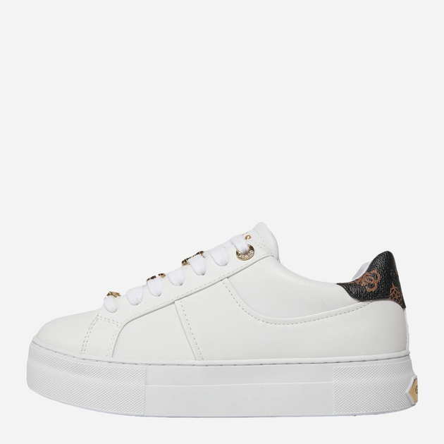 Sneakersy damskie do kostki Guess gssfljgieele12white 40 Białe (7626101672668) - obraz 3