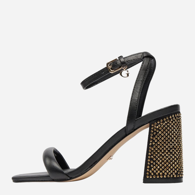 Жіночі босоніжки Guess gssfljgellea03black 37 Чорні (7626101671746) - зображення 3