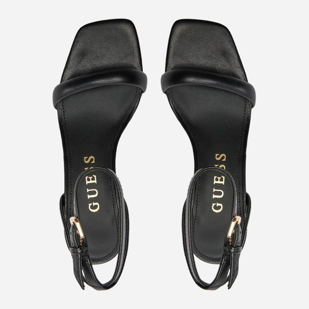 Жіночі босоніжки Guess gssfljgellea03black 38 Чорні (7626101671760) - зображення 5