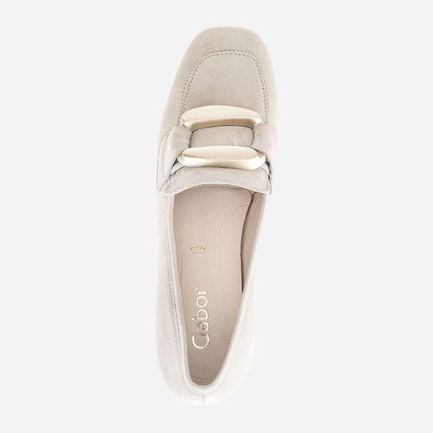 Loafersy damskie skórzane Gabor gab45205-12 39 Mleczne (4066558493066) - obraz 5