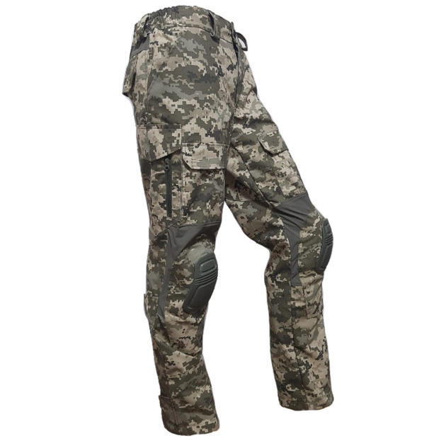 Тактичні військові штани з наколінниками Зигзаг Pixel UA (тканина полікоттон, Туреччина), 38 (SEAM-PXLUA-NAC-TR-PC-38) - изображение 2