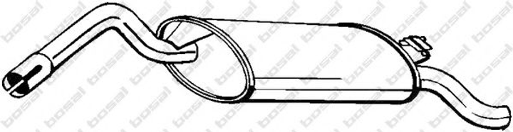 Глушник SKOD FAVORIT 89-91 Bosal (220649) - зображення 1