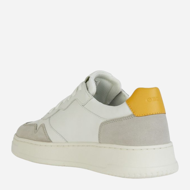 Sneakersy męskie do kostki Geox geou45gfb04322c0284 44 Białe (8056206626331) - obraz 3