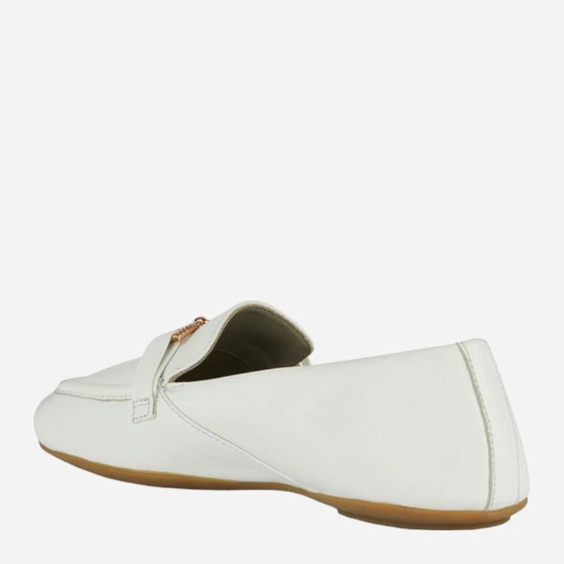 Mokasyny damskie skórzane Geox geod45mui000tuc1000 40 Białe (8056206739857) - obraz 3