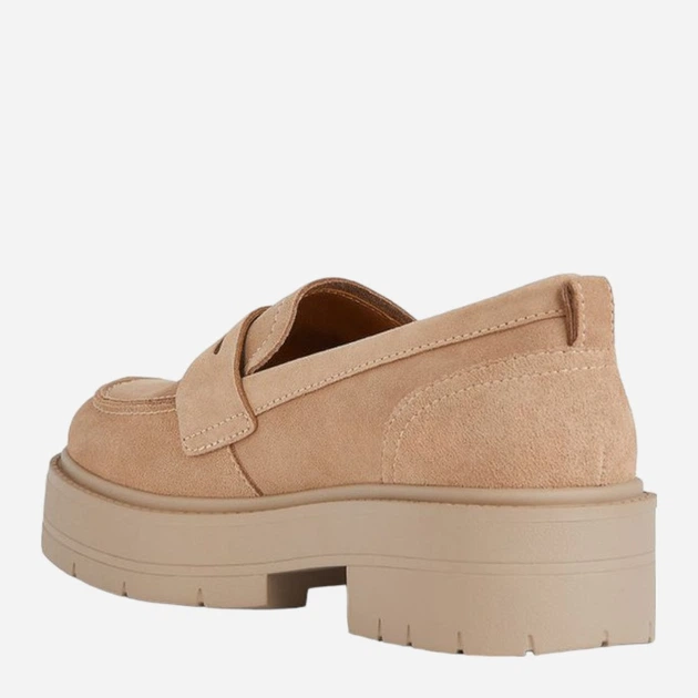 Жіночі лофери зі шкіри Geox geod36vdi00022c8191 39 Бежеві (8056206647381) - зображення 3