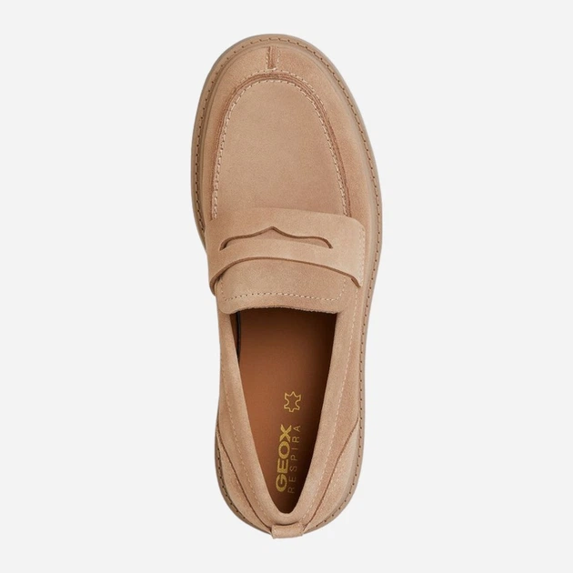 Loafersy damskie skórzane Geox geod36vdi00022c8191 41 Beżowe (8056206647404) - obraz 4