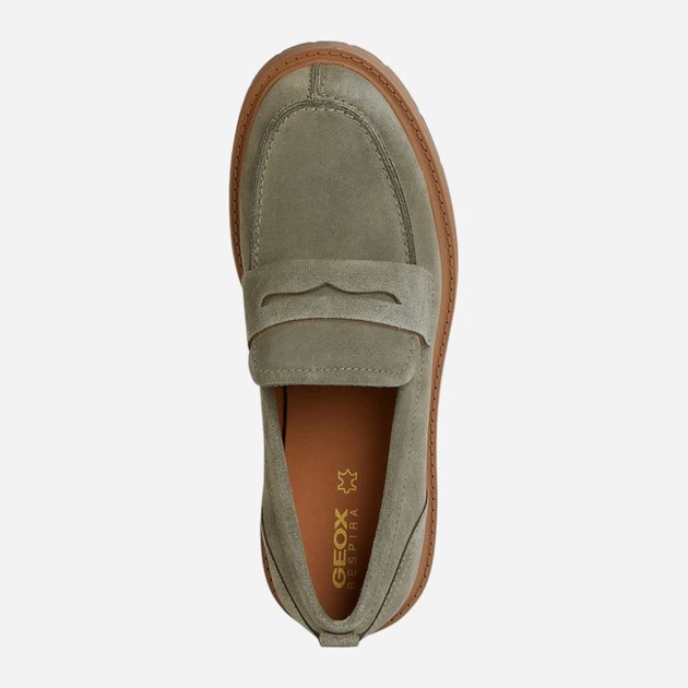 Loafersy damskie skórzane Geox geod36vdi00022c3016 39 Zielone (8056206647176) - obraz 4