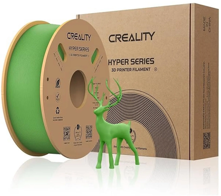 Пластик Creality Hyper PLA Filament для 3D принтера 1 кг 1.75 мм Зелений (3301010380) - зображення 2