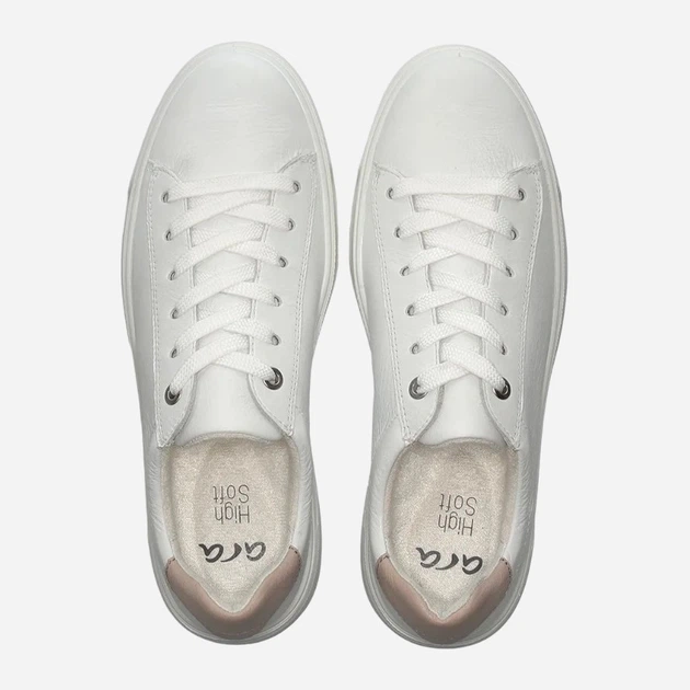 Sneakersy damskie skórzane ARA ara1223003-04 39 Białe (4054928651772) - obraz 3