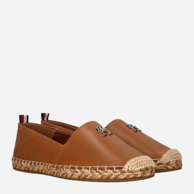 Espadryle damskie skórzane Tommy Hilfiger thifw0fw07720gu9 40 Brązowe (8720646955077) - obraz 2