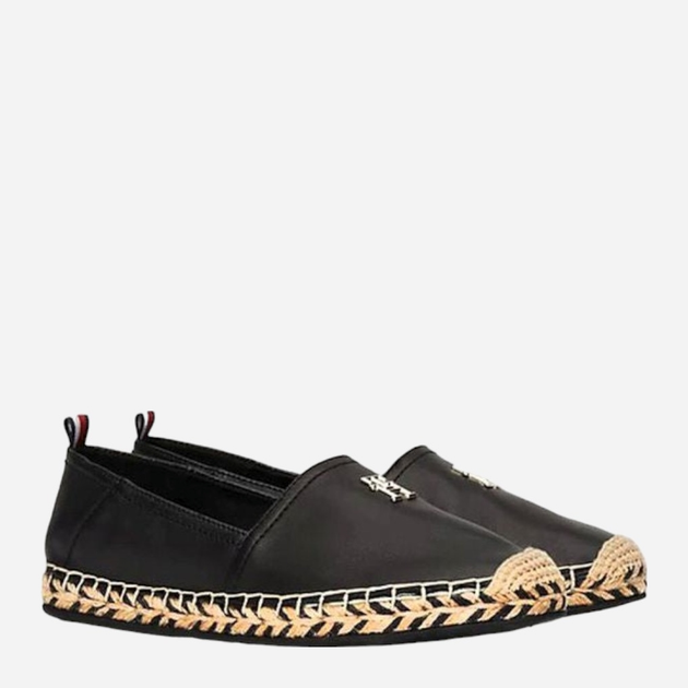 Espadryle damskie skórzane Tommy Hilfiger thifw0fw07720bds 37 Czarne (8720646908295) - obraz 2