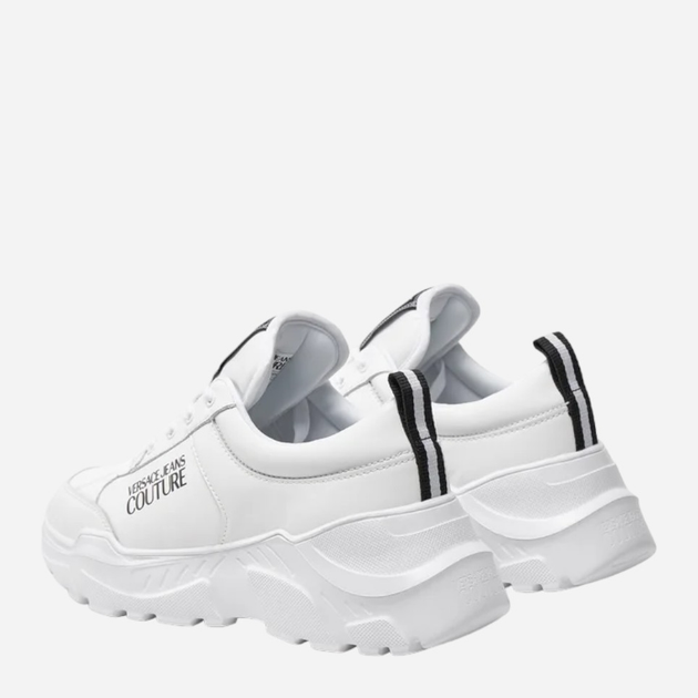 Sneakersy męskie na grubej podeszwie Versace jeans vjc76ya3sc1zpa53003 44 Białe (8052019604603) - obraz 4