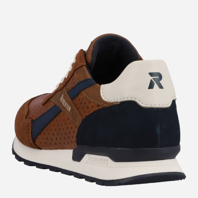 Buty sportowe męskie RIEKER revu0302-24 43 Brązowe (4060596692931) - obraz 4