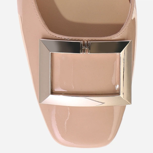 Sandały damskie na słupku skórzane Hogl hog7104124-1800 41 Beżowe (9010849087163) - obraz 5