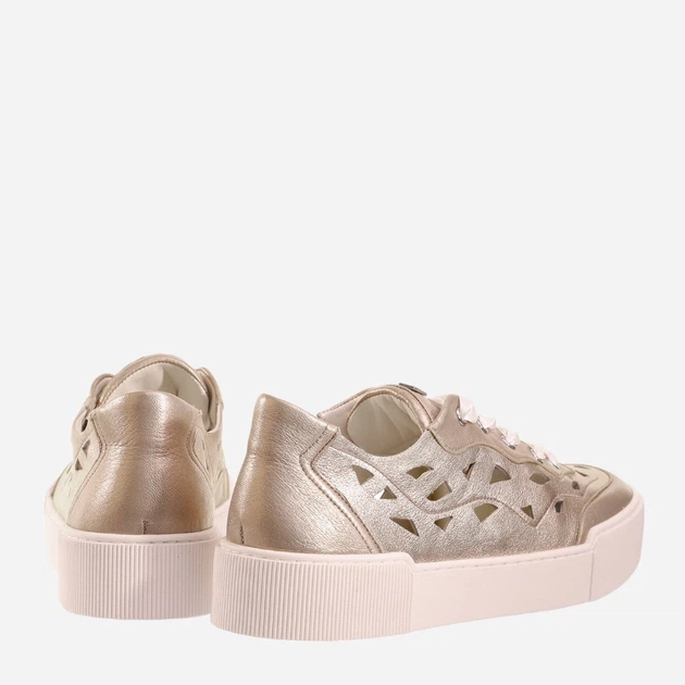 Sneakersy damskie skórzane Hogl hog7103641-7800 41 Złote (9010849084643) - obraz 3