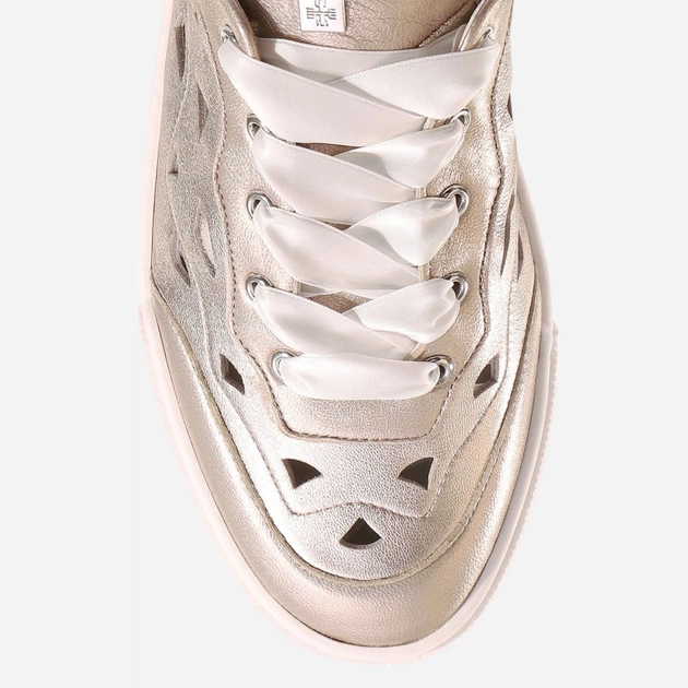 Sneakersy damskie skórzane Hogl hog7103641-7800 40 Złote (9010849084636) - obraz 5