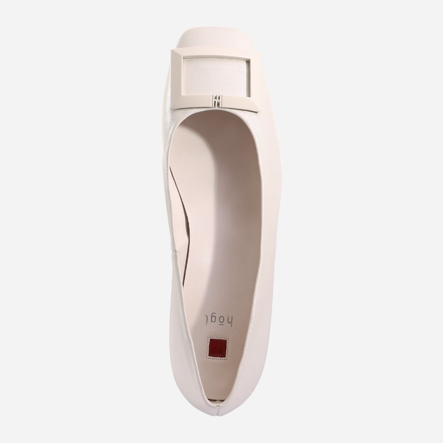 Жіночі балетки зі шкіри Hogl hog7101020-1200 37 Кремові (9010849067226) - зображення 4