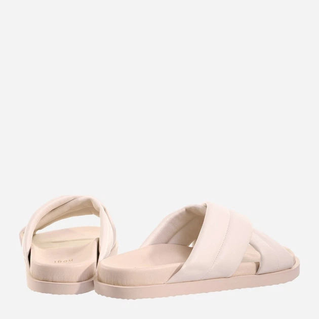 Klapki damskie skórzane Hogl hog7100820-1200 38 Kremowe (9010849066700) - obraz 3