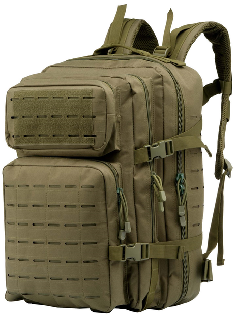Рюкзак тактичний 2Е, 45L, Laser Cut, зелений (2E-MILTACBKP-45L-OG) - изображение 1