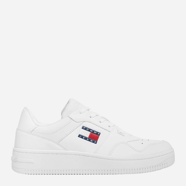 Sneakersy męskie do kostki Tommy Jeans thiem0em01395ybr 44 Białe (8720646024971) - obraz 1