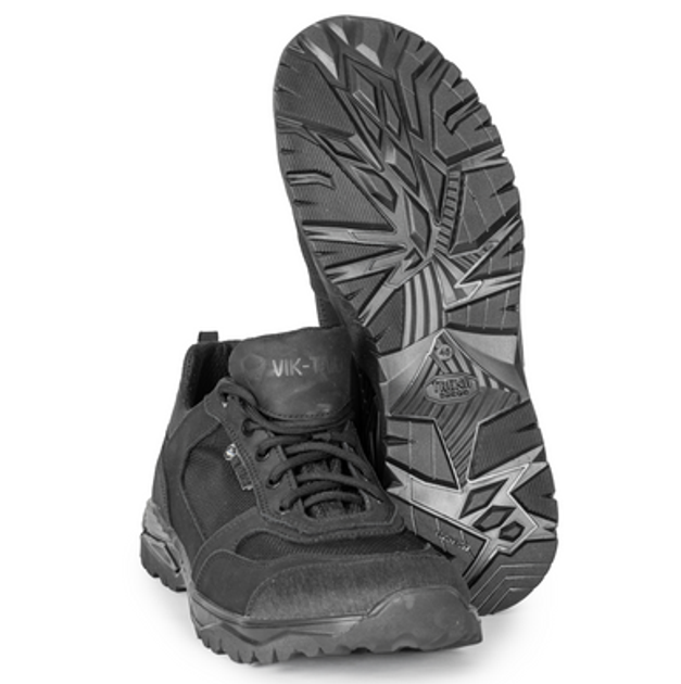 Демісезонні кросівки тактичні Vik-tailor Patriot зі вставками кордури Чорні 45 - зображення 1