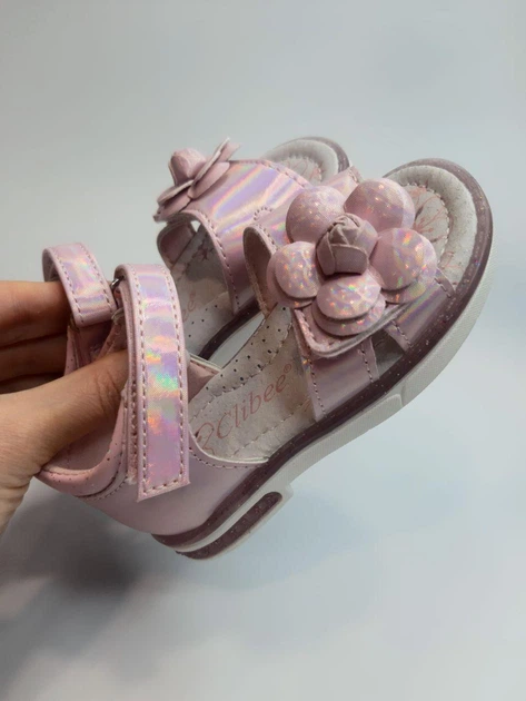 Босоножки для девочки Clibee 115 pink розовые р.23-14,9 см - изображение 3