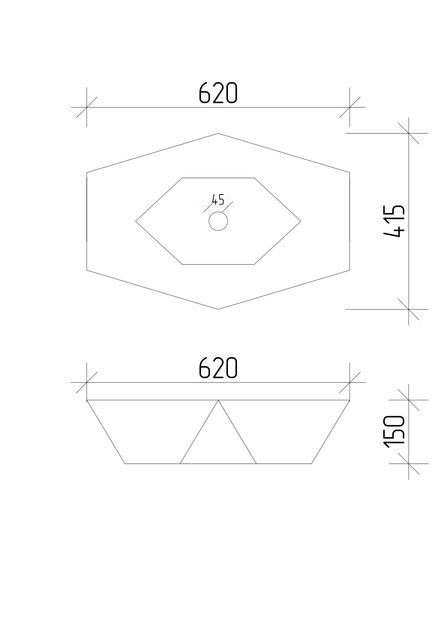 Умивальник VBI Venezia white накладний VBI-012400 - зображення 7