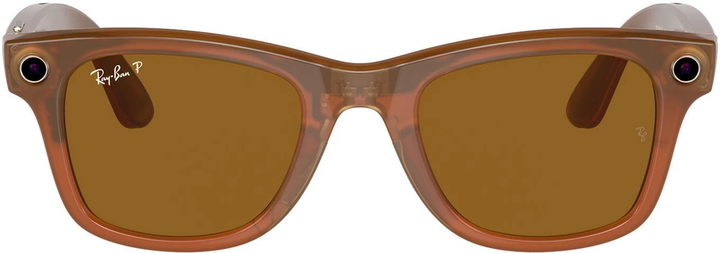 Смарт-очки Ray-Ban Meta Wayfarer Shiny Caramel Frame Brown Lenses (RW4006 670683 50-22) - Фото 5 Смарт-очки Ray-Ban Meta Wayfarer Shiny Caramel Frame Brown Lenses (RW4006 670683 50-22) - изображение 5