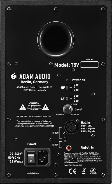 Студійний монітор ADAM T5V (NGLADUGLO0020) - зображення 4