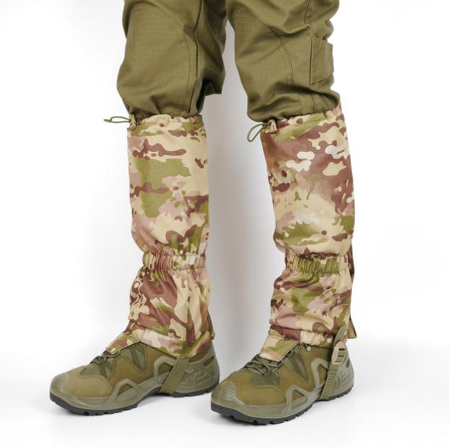 Тактичні військові універсальні гамаші від дощу, армійські гетри - дощовики для ніг гамаші мультикам - зображення 1