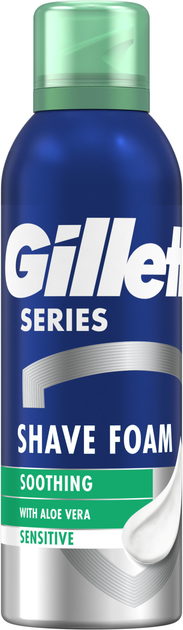 Пена для бритья Gillette Series Для чувствительной кожи с алоэ вера 200 ...