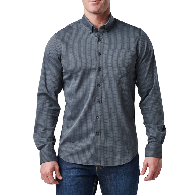 Сорочка тактична 5.11 Tactical Alpha Flex Long Sleeve Shirt S Turbulence Dby - зображення 1