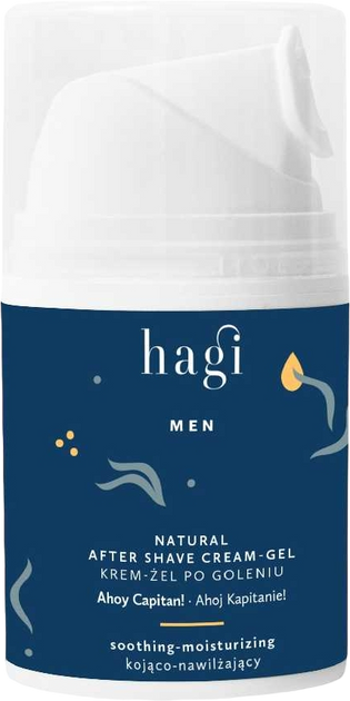 Крем-гель після гоління Hagi Men заспокійливий 50 мл (5905214945749) - зображення 1