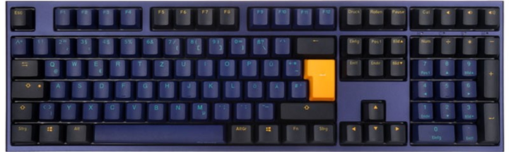 Клавіатура дротова Ducky One 2 Cherry MX Red USB Horizon Blue (DKON1808-RDEPDZBBH) - зображення 1