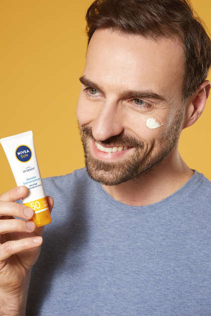 Krem do twarzy Nivea Sun Sensitive dla skóry wrażliwej ochronny SPF 50 50 ml (5900017088754) - obraz 6
