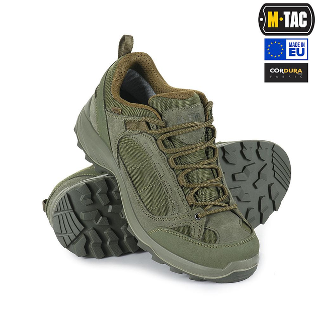Тактичні M-Tac кросівки демісезонні Ranger Green олива 45 - зображення 1