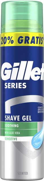 Гель для бритья Gillette Series для чувствительной кожи с алоэ вера 240 ...
