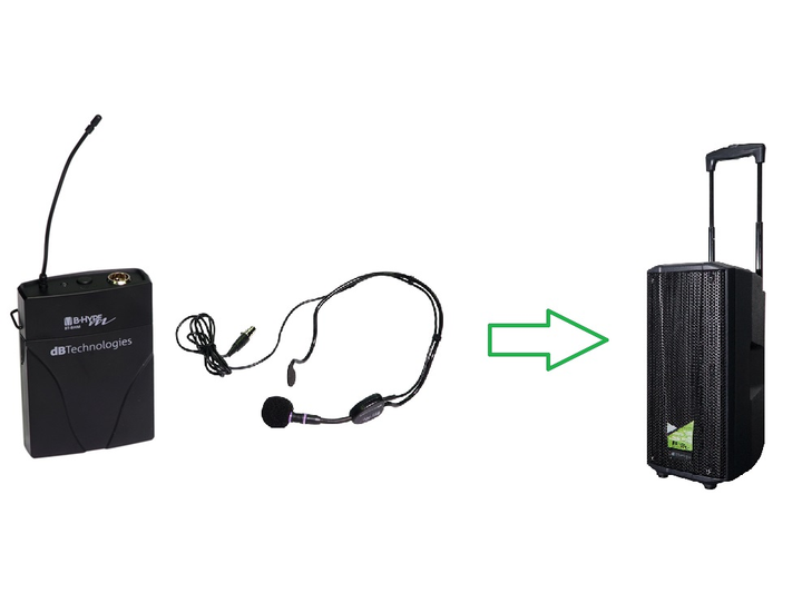 Акустичний комплект DB B-HYPE Мобільний BT 638-662 MHZ - зображення 1