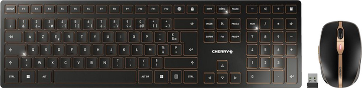 Комплект бездротовий Cherry DW 9100 Slim Wireless Black (JD-9100FR-1) - зображення 1