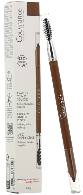 Ołówek do brwi i oczu Avene Couvrance Brown Eye & Brow Pencil 1.19 g (3282770393071) - obraz 1